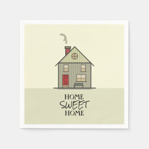 Home Sweet Home Quote Schattige Housewarming House Servet