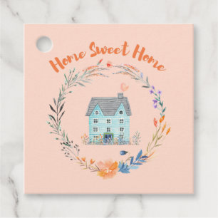 Home Sweet Home Realtor Housewarming Nieuwe huisei Bedankjes Labels