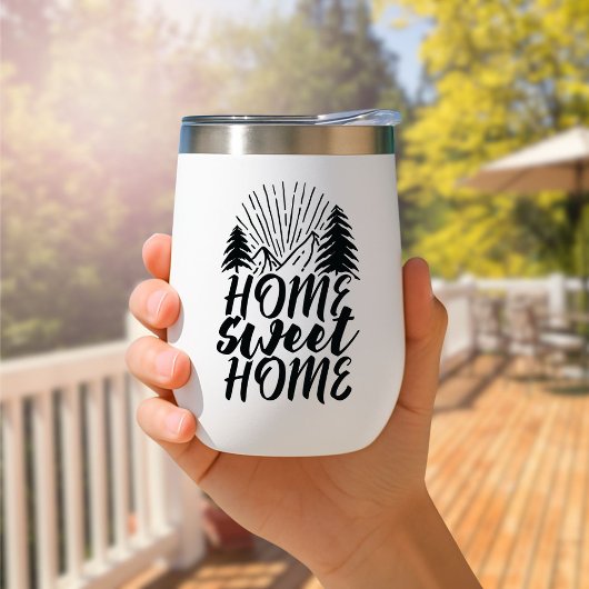 Home sweet home Reizen Mok Geïsoleerd