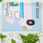 HOME SWEET HOME Retro Camper Motorhome RV Xmas Theedoek (Gevouwen)