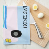 HOME SWEET HOME Retro Camper Motorhome RV Xmas Theedoek (Quarter Fold)