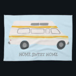 HOME SWEET HOME Retro Campervan Motorhome RV BLUE Theedoek<br><div class="desc">Decoreer je keuken met deze coole handdoek. Het maakt een geweldige huisopwarming of een cadeau ter gelegenheid van de verjaardag! U kunt het aanpassen en tekst ook toevoegen. Bekijk mijn winkel voor nog veel meer kleuren en patronen,  plus bijpassende keukenspullen!</div>