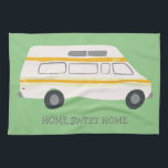 HOME SWEET HOME Retro Campervan Motorhome RV groen Theedoek<br><div class="desc">Decoreer je keuken met deze coole handdoek. Het maakt een geweldige huisopwarming of een cadeau ter gelegenheid van de verjaardag! U kunt het aanpassen en tekst ook toevoegen. Bekijk mijn winkel voor nog veel meer kleuren en patronen,  plus bijpassende keukenspullen!</div>