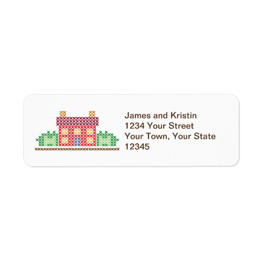 Home Sweet Home Return Address Label (Voorkant)
