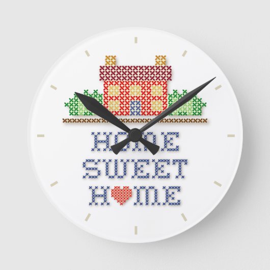 Home Sweet Home Ronde Klok (Voorkant)