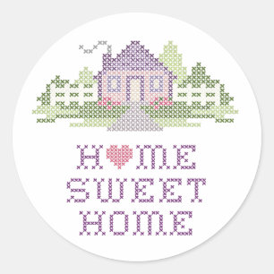 Home Sweet Home Ronde Sticker