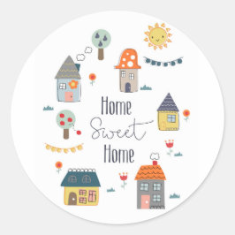 Home Sweet Home Ronde Sticker