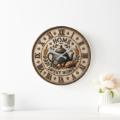 Home Sweet Home Rustic Farmhouse Grote Klok (Huis)
