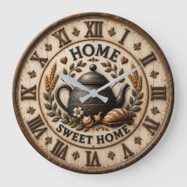 Home Sweet Home Rustic Farmhouse Grote Klok