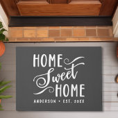 Home Sweet Home Rustic Modern Elegant Family Deurmat