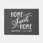 Home Sweet Home Rustic Modern Elegant Family Deurmat (Voorkant)