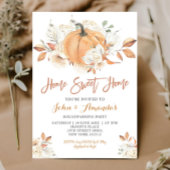 Home Sweet Home Rustiek pompoenhuis Warming Party Kaart