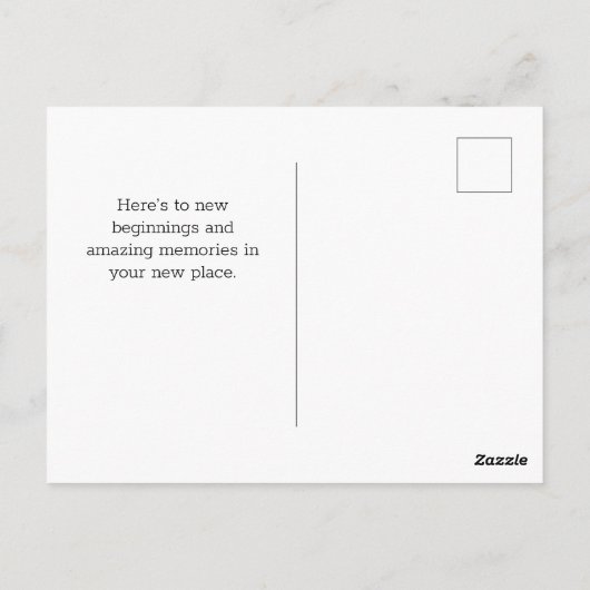 Home Sweet Home Scandinavian Custom Real Estate Briefkaart (Achterkant)