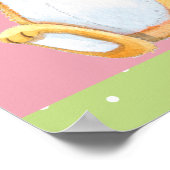 Home Sweet Home Schattige Waterverf Bunnies Poster (Hoek)