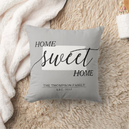Home Sweet Home SD State Familienaam Sierkussen
