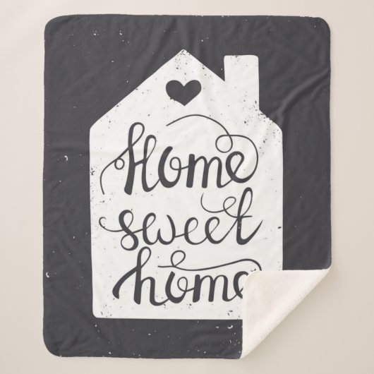 Home Sweet Home Sherpa Deken (Voorkant)