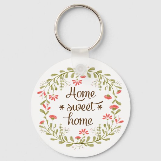 Home Sweet Home Sleutelhanger (Voorkant)