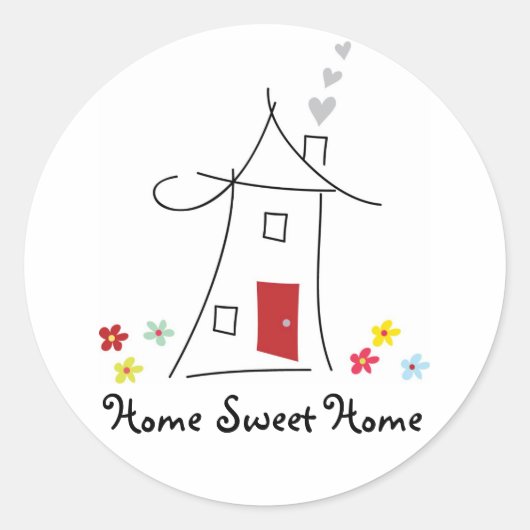Home Sweet Home Sticker (Voorkant)