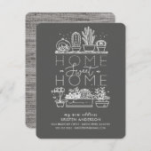 Home Sweet Home Succulent Moving Announge Aankondiging (Voorkant / Achterkant)