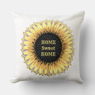Home Sweet Home Sunflower Kussen