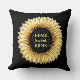 Home Sweet Home Sunflower Kussen