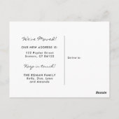 Home Sweet Home Tan Bewegende aankondiging Briefkaart (Achterkant)