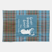 Home Sweet Home Tartan Anderson Gepersonaliseerd Theedoek (Horizontaal)