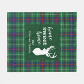Home Sweet Home Tartan Duncan Pset Persoonlijk Fleece Deken (Voorkant (Horizontaal))