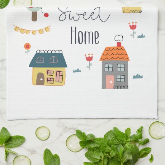 Home Sweet Home Theedoek (Gevouwen)