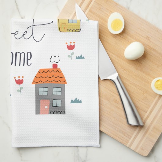 Home Sweet Home Theedoek (Quarter Fold)