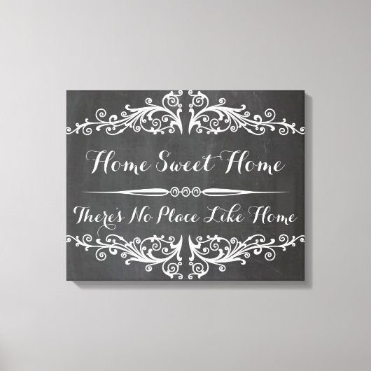 HOME SWEET HOME.There's no place like home Canvas Afdruk (Voorkant)