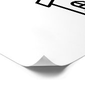 Home Sweet Home Typografie Poster  (Hoek)