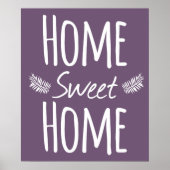 Home Sweet Home Typography Poster (Voorkant)