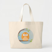 HOME SWEET HOME :: Uil in een boom 4 Grote Tote Bag (Voorkant)