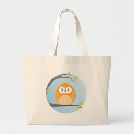 HOME SWEET HOME :: Uil in een boom 4 Grote Tote Bag (Voorkant)