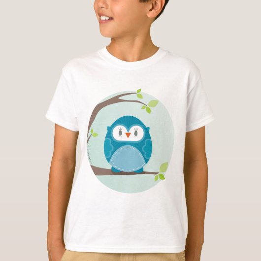 HOME SWEET HOME :: Uil in een boom 5 T-shirt (Voorkant)