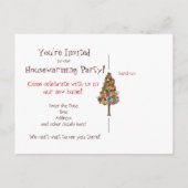 Home Sweet Home Uitnodiging Briefkaart (Achterkant)