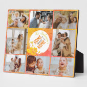 Home Sweet Home Unique Modern Photo Collage Family Fotoplaat (Zijkant)