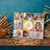 Home Sweet Home Unique Modern Photo Collage Family Fotoplaat (Zijkant)