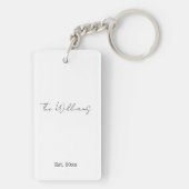 Home Sweet Home Vastgoed Sluiting Waardering Sleutelhanger (achterkant)