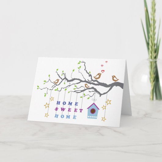 Home Sweet Home Verhuizen in paren wenskaart Kaart (Voorkant)