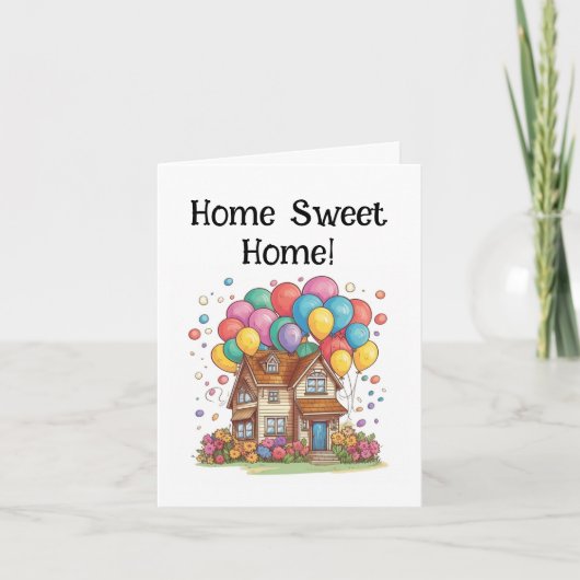 Home Sweet Home Viering Notitiekaartje (Voorkant)