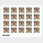 Home Sweet Home Vierkante Sticker (Vel)