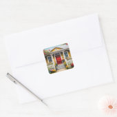 Home Sweet Home Vierkante Sticker (Envelop)