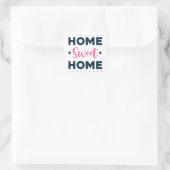 Home Sweet Home Vierkante Sticker (Tas)