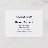 Home Sweet Home Visitekaartje (Achterkant)