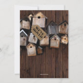 Home Sweet Home Vogelhuizen Housewarming Party Kaart (Achterkant)