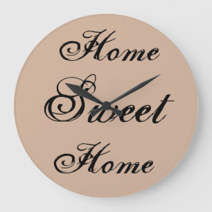 ~Home Sweet Home~ WALLCLOCK, AANPASSEN IT! Grote Klok