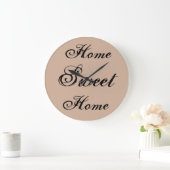 ~Home Sweet Home~ WALLCLOCK, AANPASSEN IT! Grote Klok (Huis)