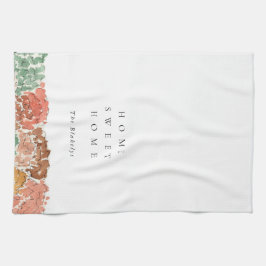 Home Sweet Home Watercolor Autumn Trees Theedoek